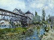 Alfred Sisley Provencher's Mill at Moret china oil painting reproduction